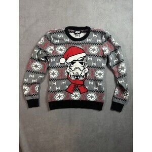 Star Wars Ugly Christmas Stormtrooper Sweater Men's Size Medium Thinkgeek